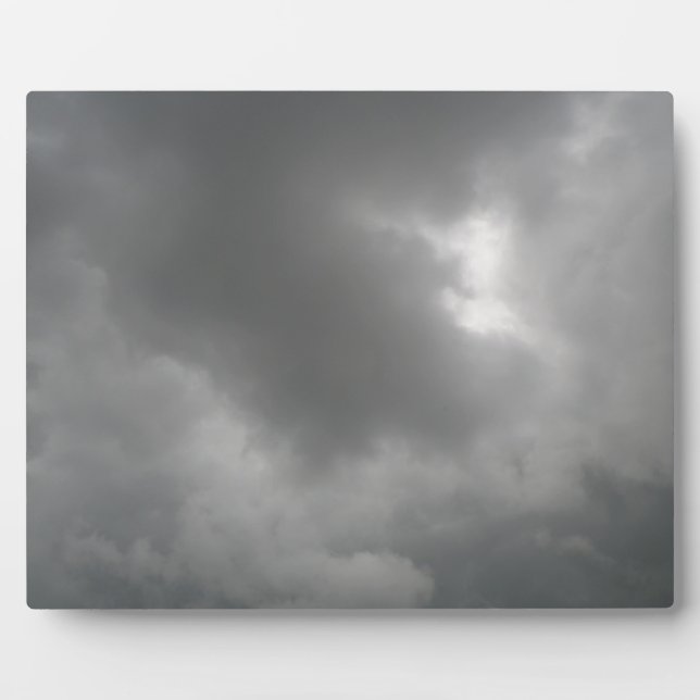 Storm Clouds Plaque Fotoplatte (Vorderseite)