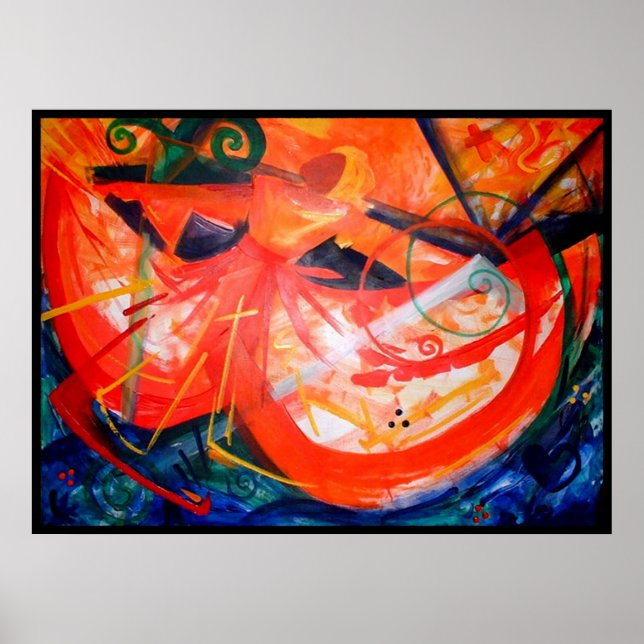 Storm Dancer - Haitianische Kunst - Schwarze Kunst Poster (Vorne)