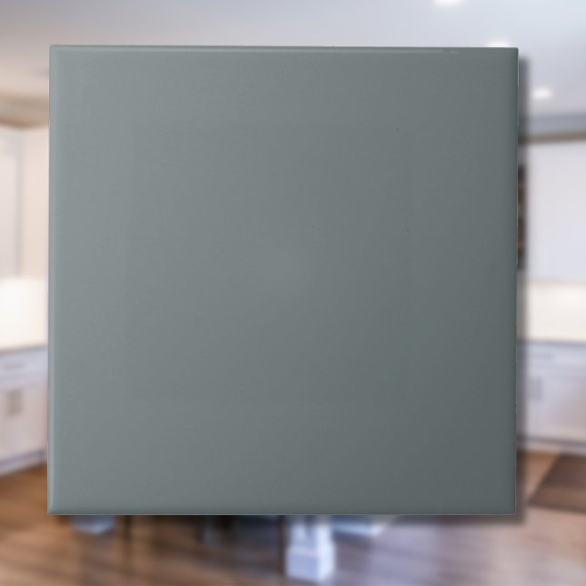 Storm Gray Solid Color | Klassisches Elegant Fliese (Von Creator hochgeladen)