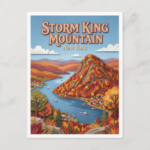Storm King Mountain Cornwall New York Postkarte