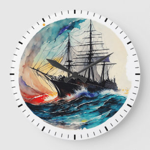 Stormbound Voyage Große Wanduhr