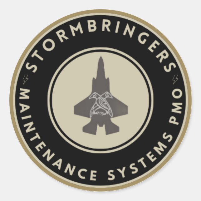 Stormbringer-Aufkleberbuch Runder Aufkleber (Vorderseite)