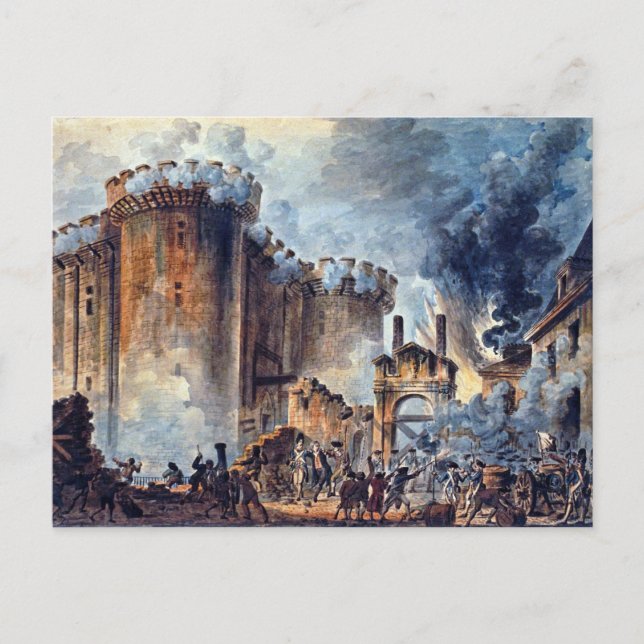 Storming the Bastille, 1900, Paris Postkarte (Vorderseite)