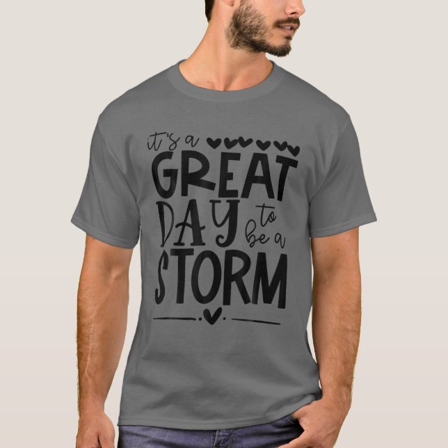 Storms Lehrer Schule Sport Fan Team Geist Großer T-Shirt (Vorderseite)