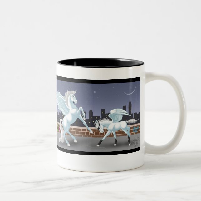 Stormwind u. Thunderbolt Zweifarbige Tasse (Rechts)