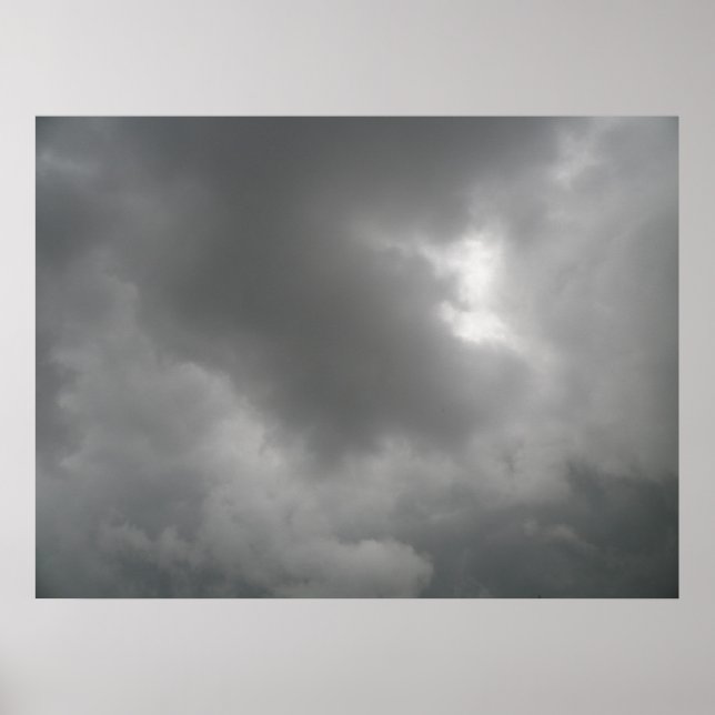 Stormwolken drucken poster (Vorne)