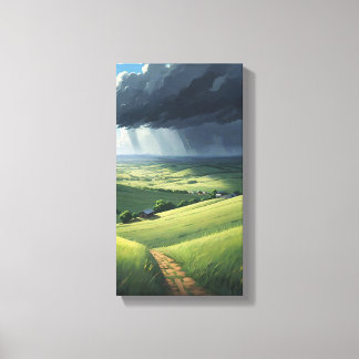 Stormy Europe Leinwand Wall Art