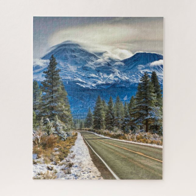 STORMY MOUNT SHASTA PUZZLE (Vertikal)