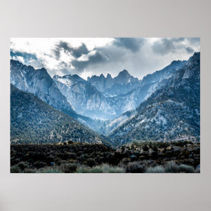 Stormy Mt. Whitney aus Alabama Hills Matte Poster