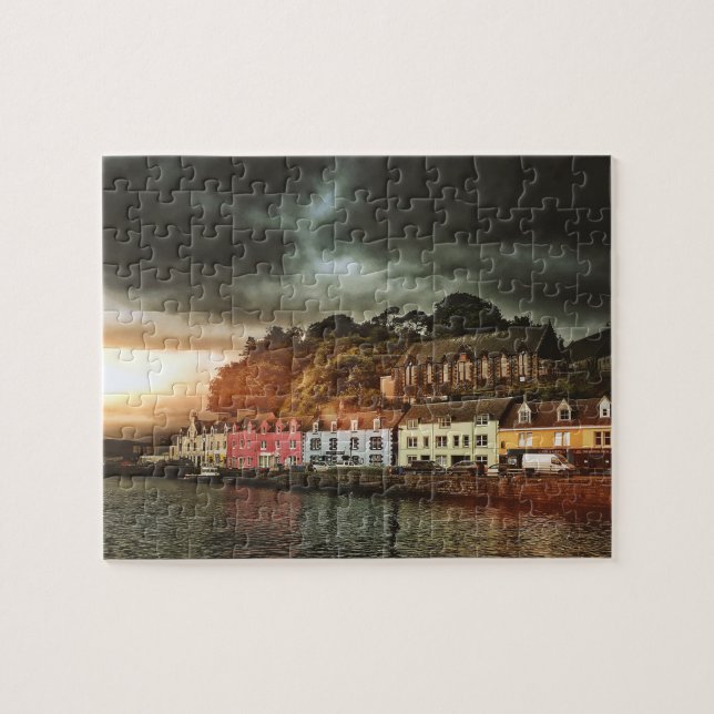 Stormy Portree Isle of Skye Scotland Travel Puzzle (Horizontal)