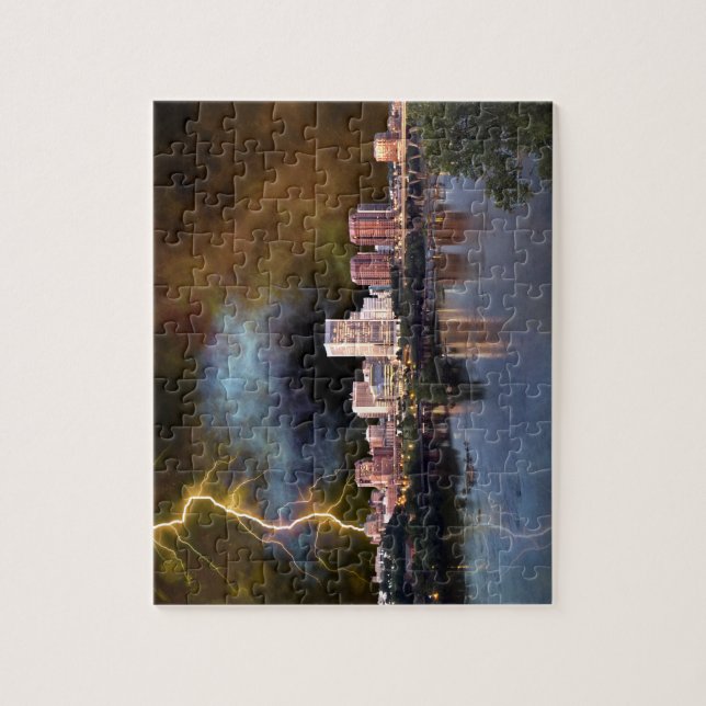 Stormy Richmond Skyline Puzzle (Vertikal)