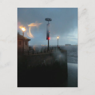 Stormy River Mersey Postkarte