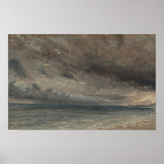 Stormy Sea, Brighton - Constable Poster (Vorne)