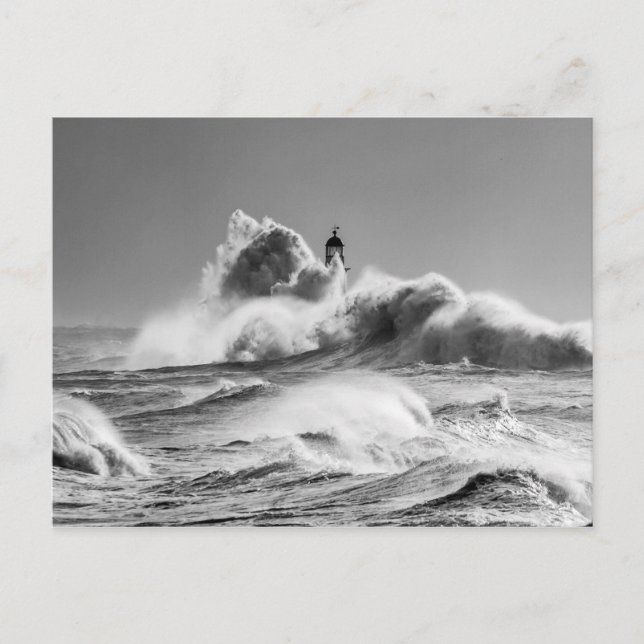 Stormy Seas at Seaham Postkarte (Vorderseite)