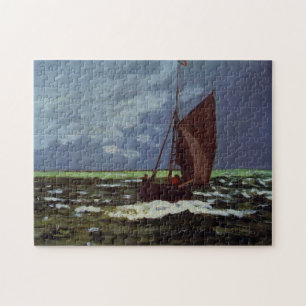 Stormy Seascape Monet Fine Art Puzzle