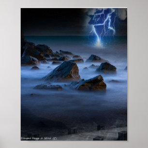 Stormy Seashore Poster
