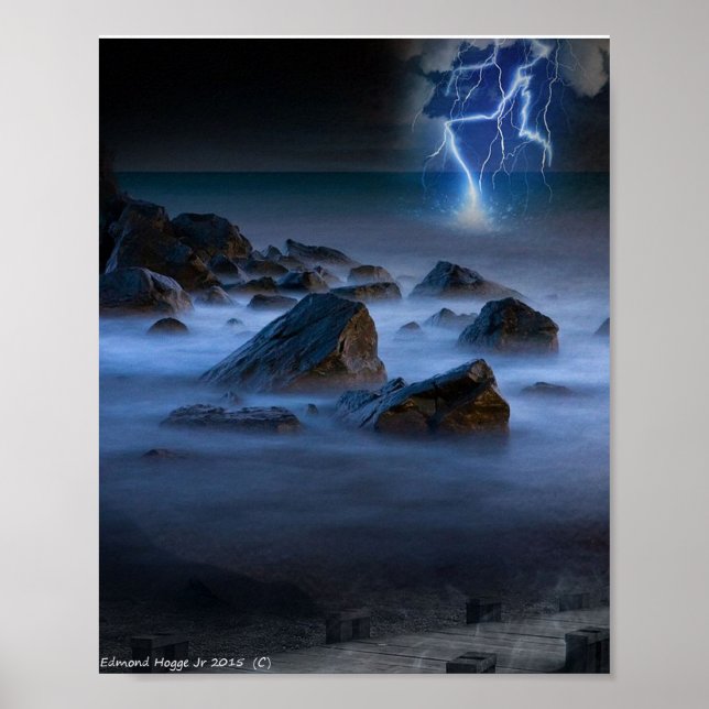 Stormy Seashore Poster (Vorne)