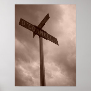 Stormy Sky am Oconnell Court Poster