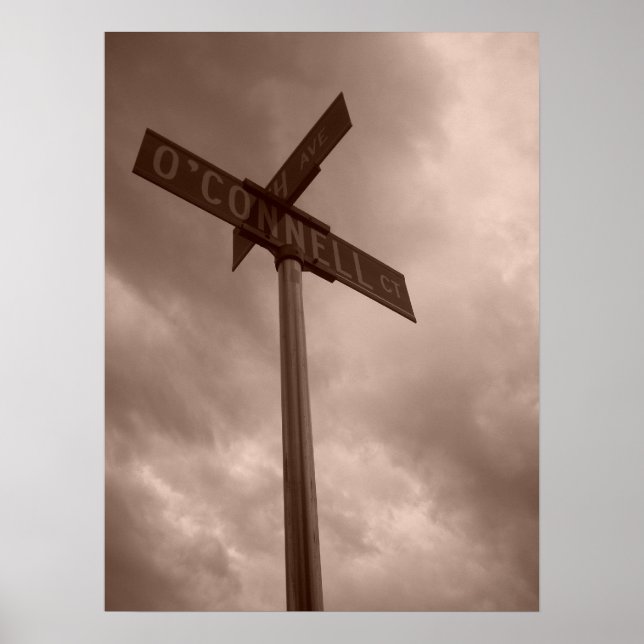 Stormy Sky am Oconnell Court Poster (Vorne)