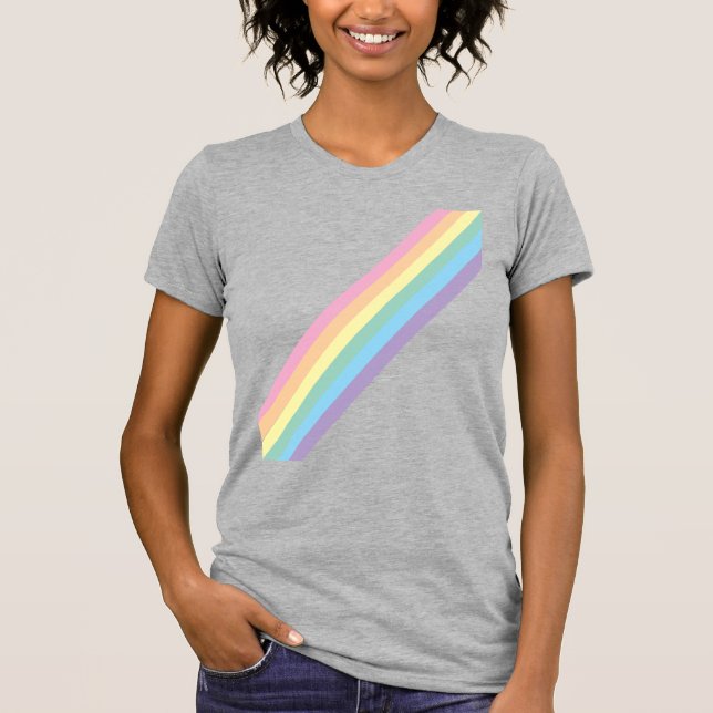 Stormy Sky & Rainbow Adult's T - Shirt (Vorderseite)