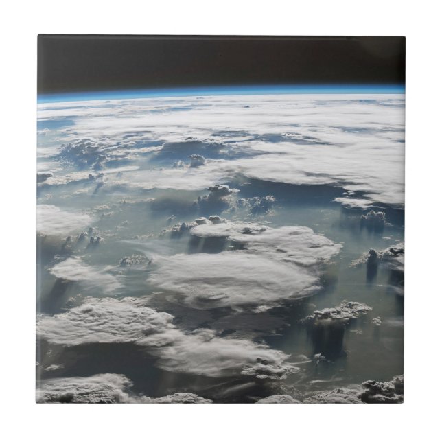 Stormy Sky über dem Amazonas Fliese (Vorderseite)