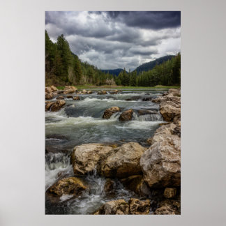 Stormy Spearfish Creek Poster