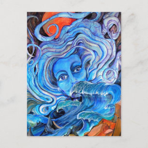 Stormy Waters Postcard Postkarte