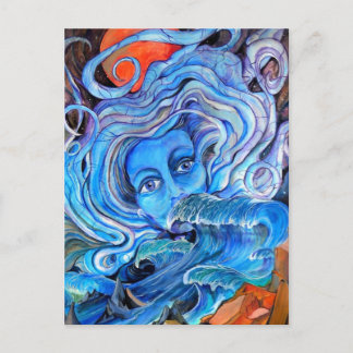 Stormy Waters Postcard Postkarte