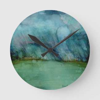 Stormy Weather Runde Wanduhr