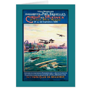 Storniertes Flugboot-Werbeplakat