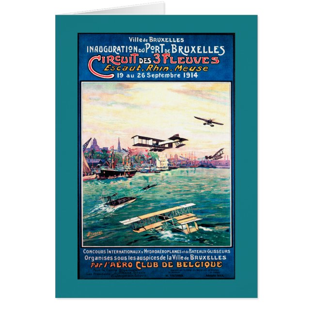 Storniertes Flugboot-Werbeplakat (Vorne)