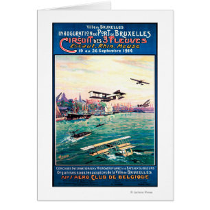 Storniertes Flugboot-Werbeplakat
