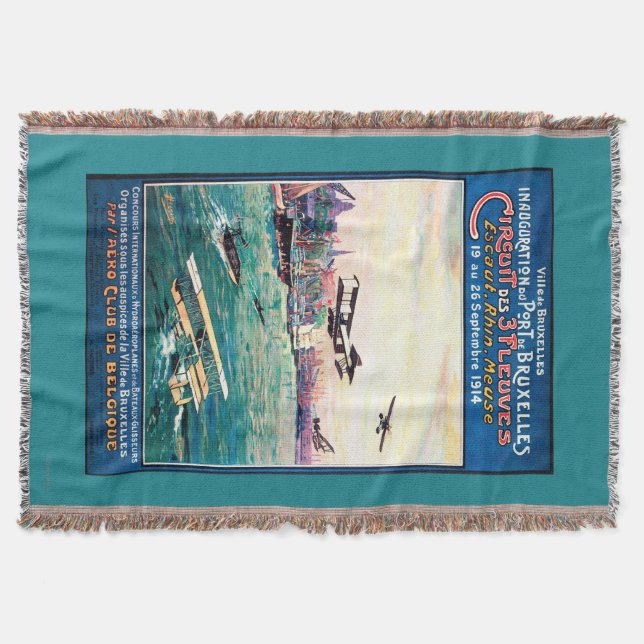 Storniertes Flugboot-Werbeplakat Decke (Vorderseite)