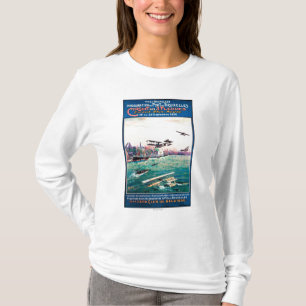 Storniertes Flugboot-Werbeplakat T-Shirt
