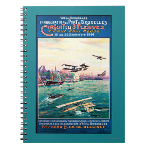 Storniertes Flugzeug-Werbeplakat Notizblock