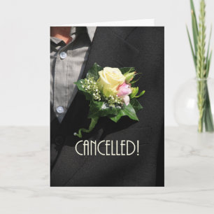 Stornierung einer Hochzeit Ankündigung