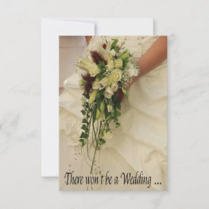 Stornierung einer Hochzeit Ankündigung