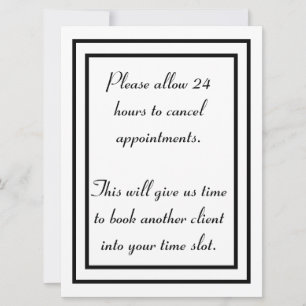 Stornierungsbedingungen Feiertagskarte