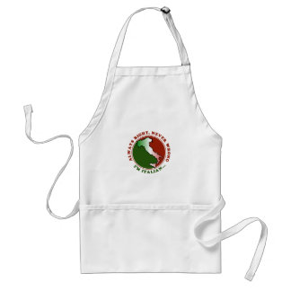 Störrische italienische lustige Schürze