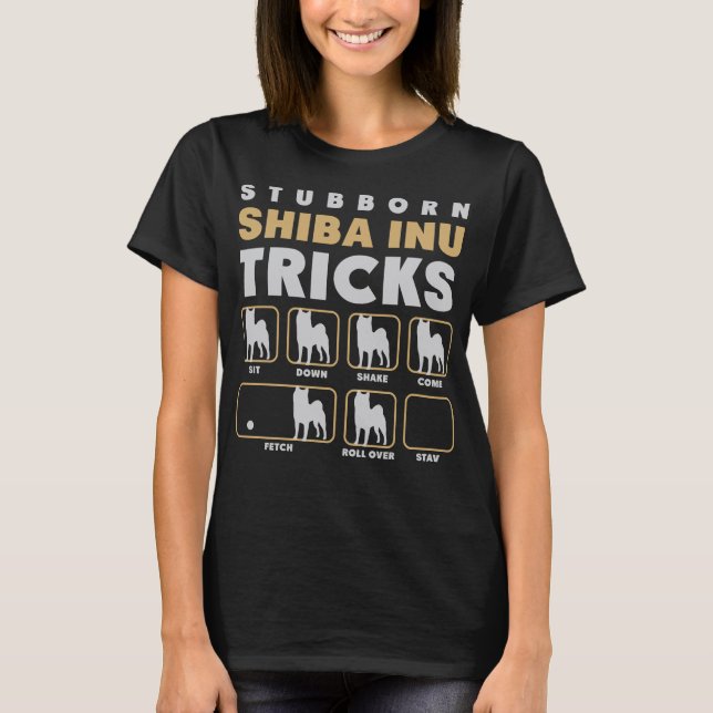 Störrisches Shiba Inu betrügt T - Shirt (Vorderseite)