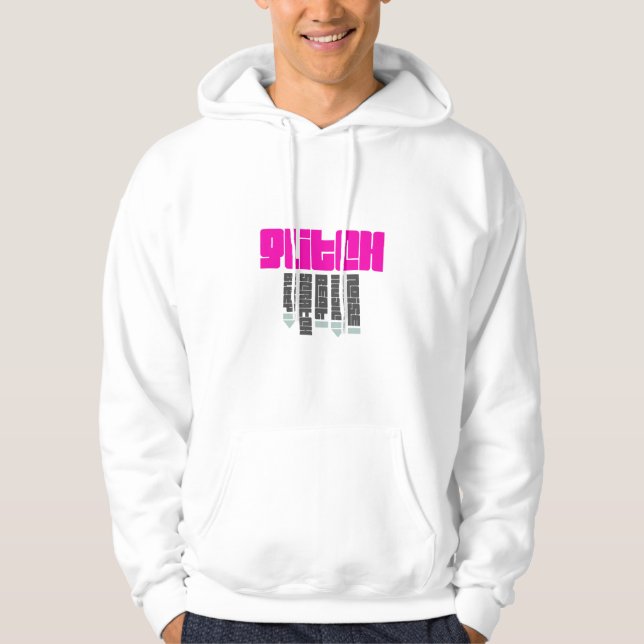 Störschub-Rosa Hoodie (Vorderseite)