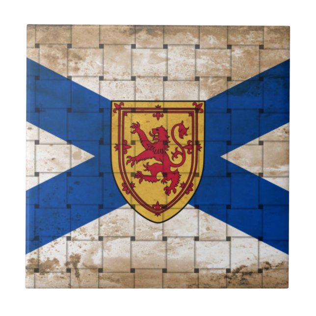 Störte Nova Scotia-Flagge Fliese (Vorderseite)