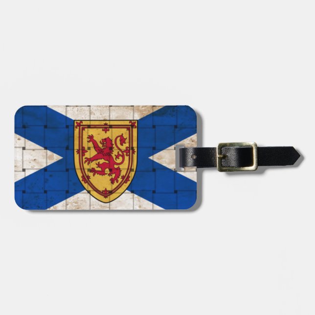 Störte Nova Scotia-Flagge Gepäckanhänger (Vorderseite horizontal)