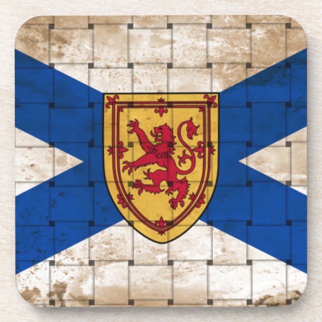 Störte Nova Scotia-Flagge Getränkeuntersetzer (Vorderseite)