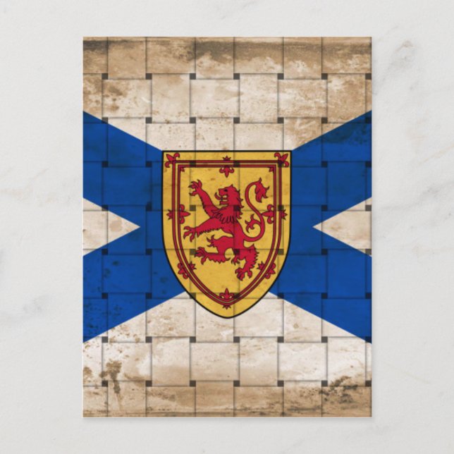 Störte Nova Scotia-Flagge Postkarte (Vorderseite)