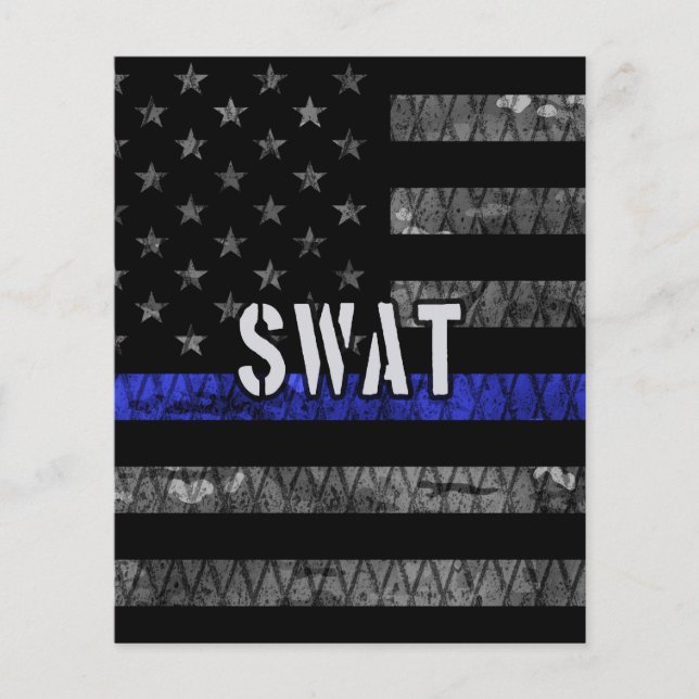 Störte SWAT-Polizeiflagge Flyer (Vorne)