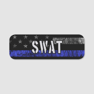 Störte SWAT-Polizeiflagge Namensschild