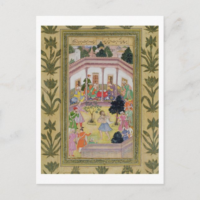 Störung durch einen Verrückten an einer sozialen A Postkarte (Vorderseite)