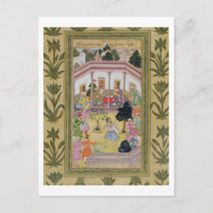 Störung durch einen Verrückten an einer sozialen A Postkarte