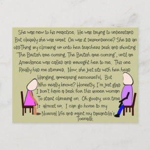 Story Art "The British Are Coming" - Unglaublich w Postkarte